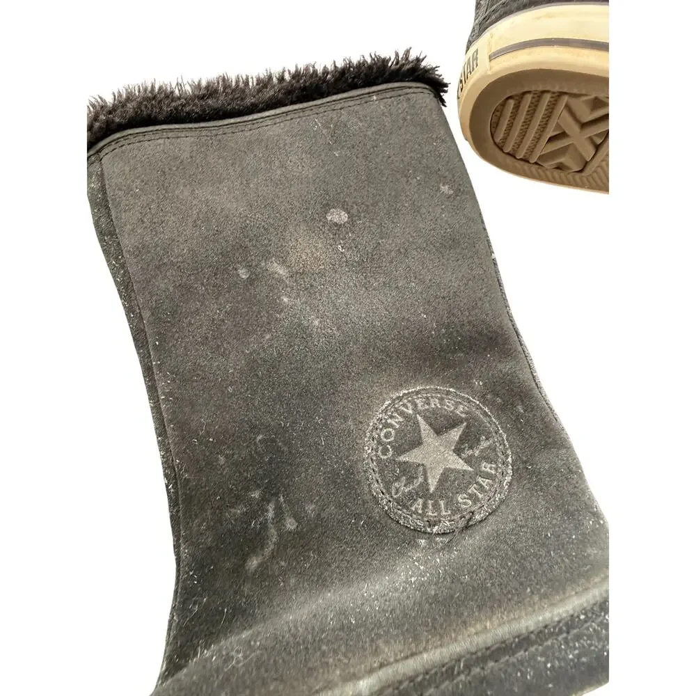Converse Kids Black All Star CT Beverly Sneaker Boots Girls 11